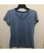 Champion Duo Dry V Neck Polyester T-shirt Blue Size Medium - €4,26 EUR