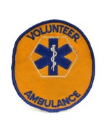 Emergency Volunteer Ambulance Paramedic Patch 4&quot; Vintage - $7.89