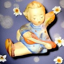 Rare Vintage Hummel Goebel Angel Playing Guitar Figurine TMK2 - Mint Exc... - $16.17