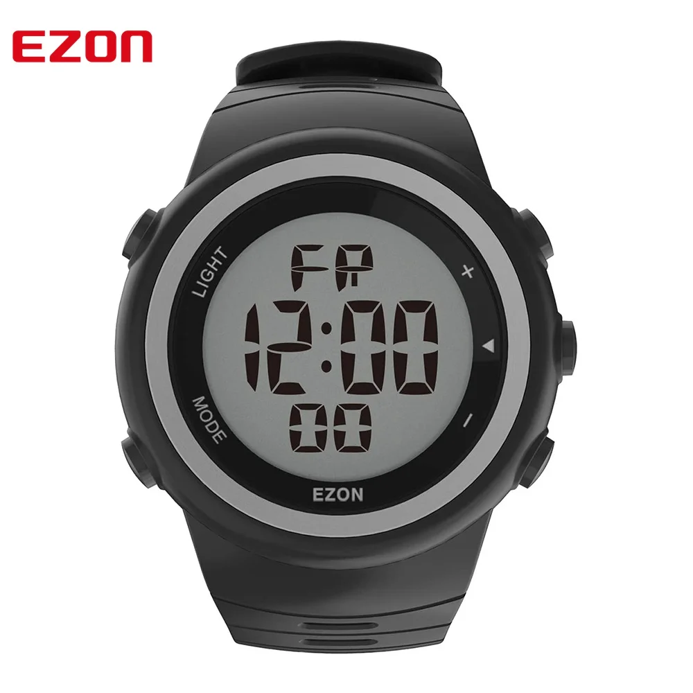 EZON T023 Men&#39;s Digital  Watch for Outdoor Running With Pedometer Stopwatch  Tim - £113.81 GBP