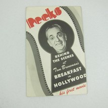 Vintage 1946 Tom Breneman Peeks Magazine Behind Scenes Breakfast in Hollywood - £11.98 GBP