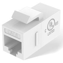 Rj45 Coupler Keystone Ul Listed Cat6 Ethernet Keystone Inline Coupler Wh... - £30.32 GBP