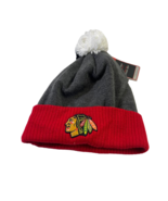 Reebok Chicago Blackhawks Face-Off con Risvolto Maglia Cappello Grigio T... - $14.84