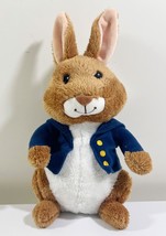 Kohls Cares Peter Rabbit Brown Blue Jacket 10&quot; Plush Toy Stuffed Animal - £8.54 GBP
