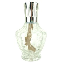 Lampe Berger Paris Oil Lamp Glass Clear Perfume Style Bottle Dots - Empty - Used - $54.25