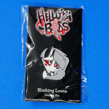 Helluva Boss Blushing Loona Enamel Pin Hazbin Hotel Vivziepop Luna Furry Wolf - £31.97 GBP