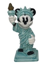 Disney China Minnie Mouse Statue of Liberty Figurine New York Souvenir Aqua FLAW - £14.02 GBP