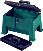 Step N Store, Step Stool Tool Box 20&quot; Garden Green - £72.22 GBP