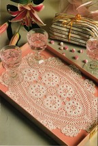Artist&#39;s Grand Style Tray Mats Pineapple Oval Doilies Coasters Crochet Patterns - £7.96 GBP