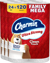 Ultra Strong Clean Touch Toilet Paper, 24 Family Mega Rolls = 120 Regula... - $1,243.94 MXN