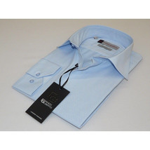 Men Franco Gilberto Shirt Twill Cotton Blend Spread Collar Turkey 5566-418 blue image 7