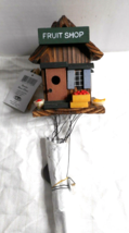 2002 Great World Wooden Wind Chime Hand Painted/Crafted FRUIT SHOP fruit... - $14.99
