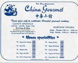 China Gourmet Menu Kao Bing Corporation in El Paso Texas. Features Panda... - £14.08 GBP