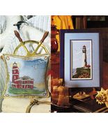 Cross Stitch Victoria &amp; Pigeon Point Lighthouse Sampler Easter Bunnies P... - $9.99