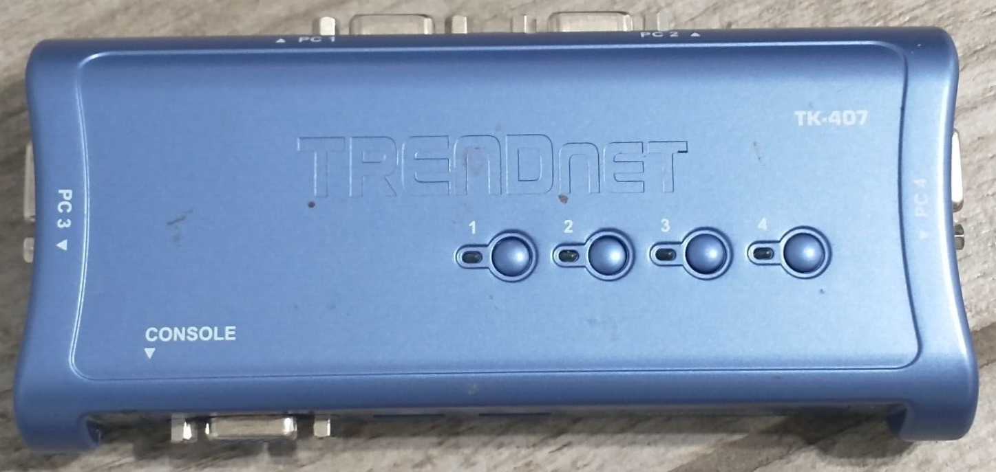 Trendnet 4-Port USB KVM Switch P/N TK-407 - $9.89