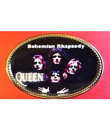 QUEEN &quot; BOHEMIAN RHAPSODY&quot; Rock Group Epoxy PHOTO MUSIC BELT BUCKLE   - ... - $22.75 CAD