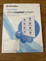 OfficeMax Laser Inkjet White Name Badges - $7.80