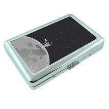 Moon Landing Em1 Hip Silver Cigarette Case Id Holder Metal Wallet 4&quot; X 2.75&quot; RFI - £6.35 GBP