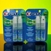 Crest Breath Mist With Scope Cool Peppermint 0.24 Oz Each 4 Bottles Total - $290.57 MXN