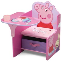 Peppa Pig Chair Desk Storage Bin Kids Children Art Crafts Homeschooling Homework - £43.73 GBP