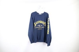 Vintage 80s Mens XL Faded Spell Out Saltgrass Steakhouse Crewneck Sweatshirt USA - £46.94 GBP