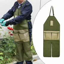 Gardening Apron Split Leg Anti Dirty Apron With Multi Tool Pockets For O... - £24.52 GBP