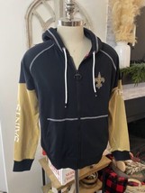 Tommy Hilfiger NFL Womens New Orleans Saints Full Zip Hoodie Jacket Football XL - £31.64 GBP