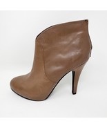 Me Too Womens Taupe Brown Leather Back Zip &quot;Legacy&quot; Stiletto Bootie size... - $266.73 MXN
