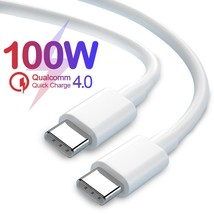 PD 100W USB C to Type-C Cable Fast Charge Data Sync Cable For Xiaomi Red... - £7.50 GBP