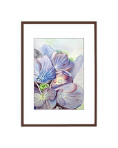 Original watercolor hydrangea flowers 21x29cm wall art picture canvas ho... - $197.00