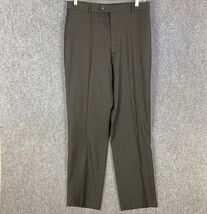 Wilke Rodriguez Slacks Men&#39;s 42/36 100% Wool Gray Striped Adults Dress P... - $401.93 MXN