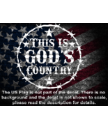 Circle of Barb Wire This Is God&#39;s Country Cut Vinyl Decal Sticker US Seller - €5,90 EUR+