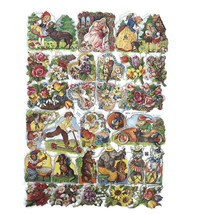 Vintage EAS Germany Die Cut Scraps Ganzbilder Oblaten 3014 Assorted Half... - £3.09 GBP