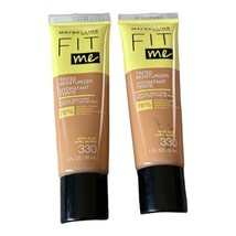 2 Maybelline New York Fit Me Tinted Moisturizer Shade 330 with Aloe 1 fl... - £11.85 GBP