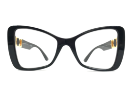 Versace Eyeglasses Frames MOD.3312 GB1 Shiny Black Butterfly Full Rim 53... - $118.79