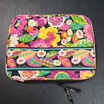 Vera Bradley Padded Tablet Travel Case Floral Flowers Pre-owned Purple P... - $14.50