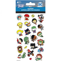 DC Comics Chibi Justice League 4-Sheet Variety Sticker Set Multi-Color - £7.20 GBP