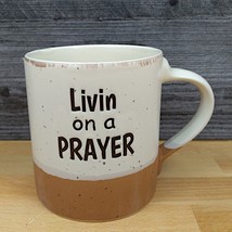 Living on a Prayer Coffee Mug 18oz(532ml) Embossed Beverage Tea Cup by B... - £9.68 GBP
