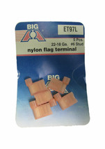 Big A Brand (5) Nylon Flag Terminals ET97L 22-18 GA 1/4&quot; New! - £7.86 GBP