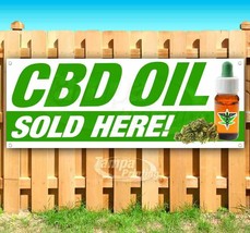 Cbd Oil Sold Here Advertising Vinyl Banner Flag Sign Many Sizes All Natural - $19.26+