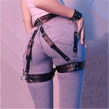 Garter Belt Women PU Leather Lingerie Leg Harness Women Bdsm Bondage - £24.78 GBP+
