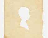 Peale&#39;s Museum Hollow Cut Silhouette of a Boy 1806 - $252.45