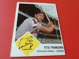 1963   # 12  TITO  FRANCONA     NEAR  MINT     CLEVELAND  BASEBALL    !! - £19.65 GBP