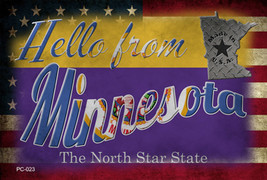 Hello From Minnesota Novelty Metal Postcard - £12.73 GBP