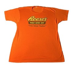 Vintage Reese&#39;s Peanut Butter Cups T-Shirt 1980s Single Stitch Size XL EUC - $18.52
