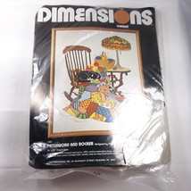 Dimensions Patchwork and Rocker Crewel Kit 16" x 20" Frame Size - £31.29 GBP