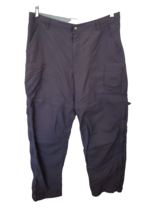 REI Co-op Sahara Convertible Pants Women&#39;s 12 Asphalt Hiking Travel - £14.72 GBP