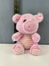 Walmart Pink Pig Plush Ribbed Belly Feet 7 Inch Stuffed Animal Toy Soft ... - $11.60