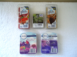 Mixed Lot Of 5 Packs Of Wax Melts,1,&quot; NIP &quot;,4 Opened &quot; Various Scents &quot; See Pics - £19.10 GBP