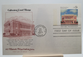 1977 FDC HISTORIC PRESERVATION GALVESTON COURT HOUSE FLEETWOOD CACHET - $4.90